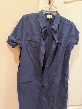 Tuckernuck Navy Blue Button-Down Shirt Dress - New- never worn.